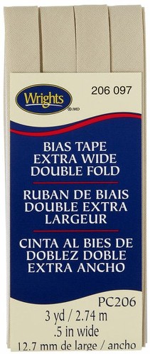Simplicity Brown Extra Wide Double Fold Bias Tape